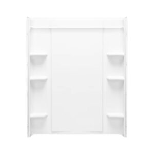 White 1-Piece Alcove Back Panel