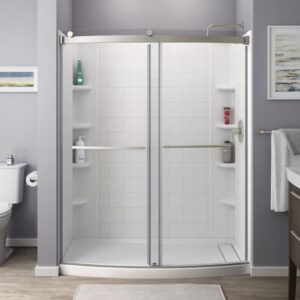 White 3-Piece Alcove Shower Panel Kit