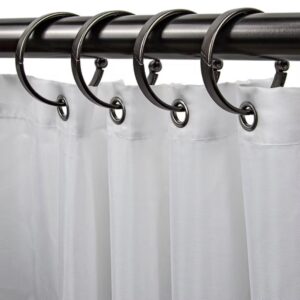 Bronze Aluminum Curtain Rings – 12 Pack
