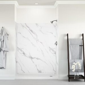 Carrara White 9-Piece Alcove Surround