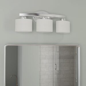 3-Light Polished Chrome Vanity Light – 21.5 in