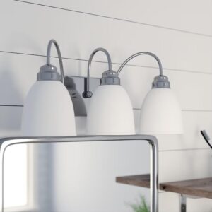 3-Light Polished Chrome Vanity Light