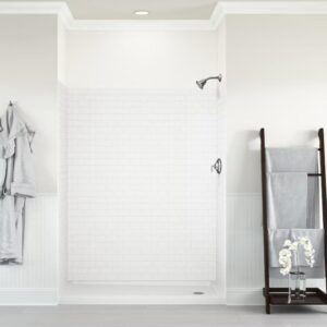 White Subway 9-Piece Alcove Surround